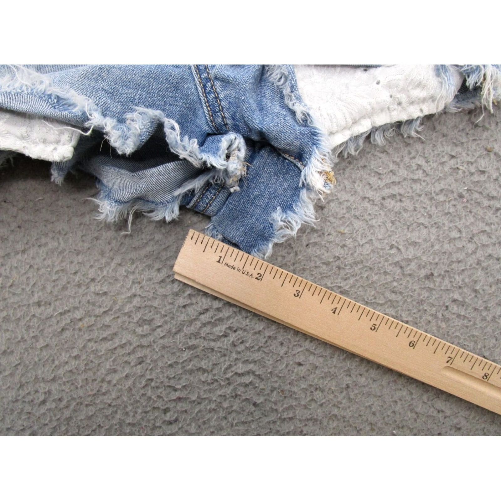 American Eagle Outfitters American Eagle Outfitters Shortie Shorts Women's 6 Curvy Hi Rise Super Stretch Denim Blue 90s? Size 28" / US 6 / IT 42 - 7 Thumbnail