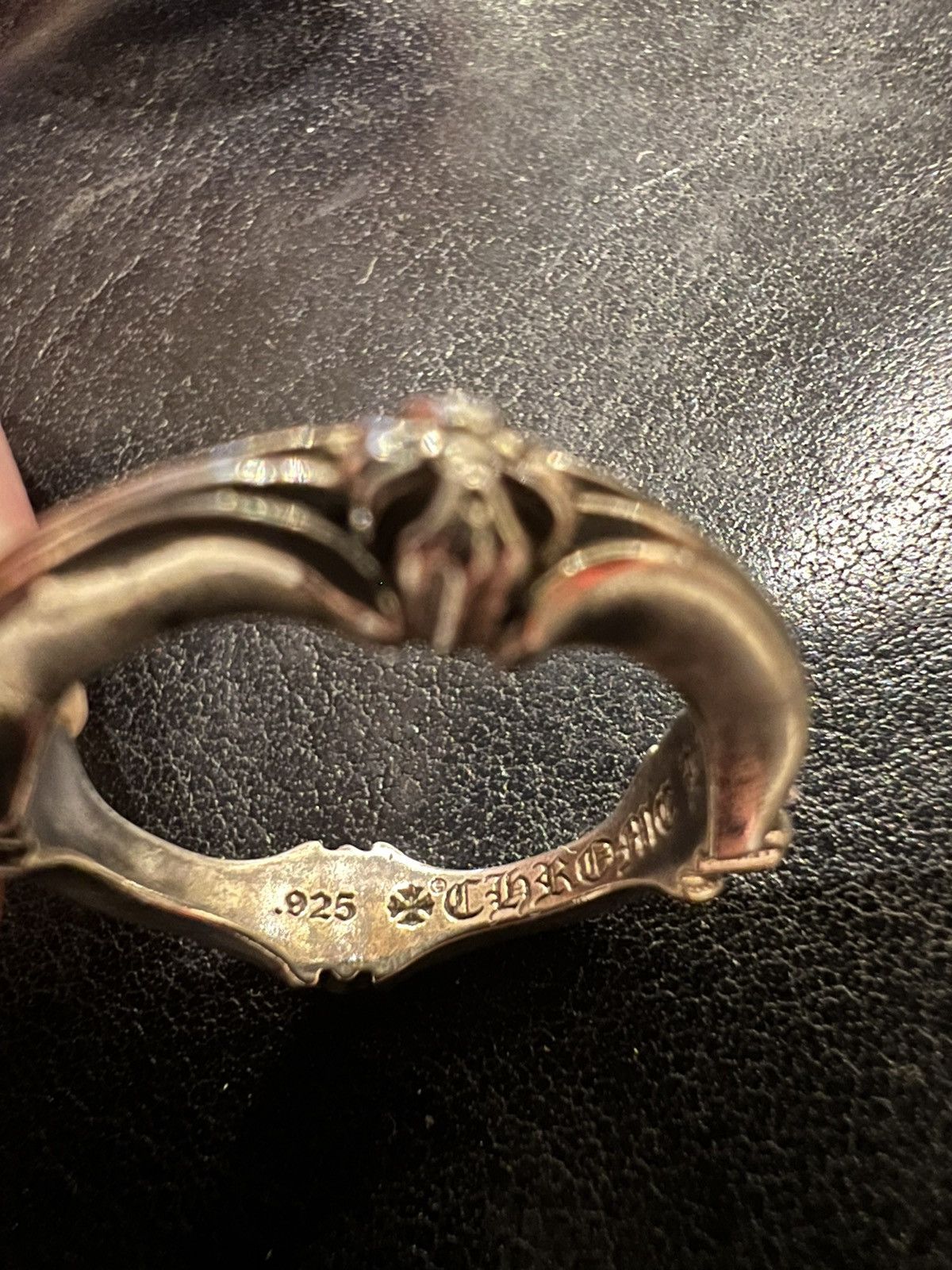 Chrome Hearts Chrome Hearts Diamond Bone Ring Silver Size ONE SIZE - 7 Thumbnail