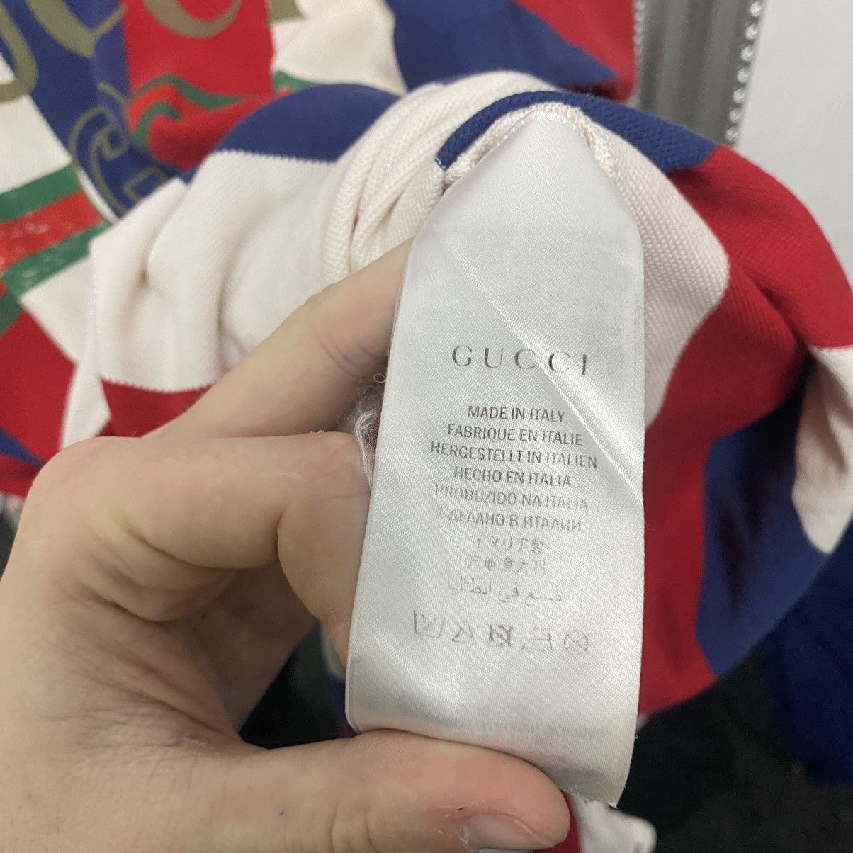 Gucci Vintage Gucci Polo Shirt Big Logo Tee Striped Size US L / EU 52-54 / 3 - 9 Thumbnail