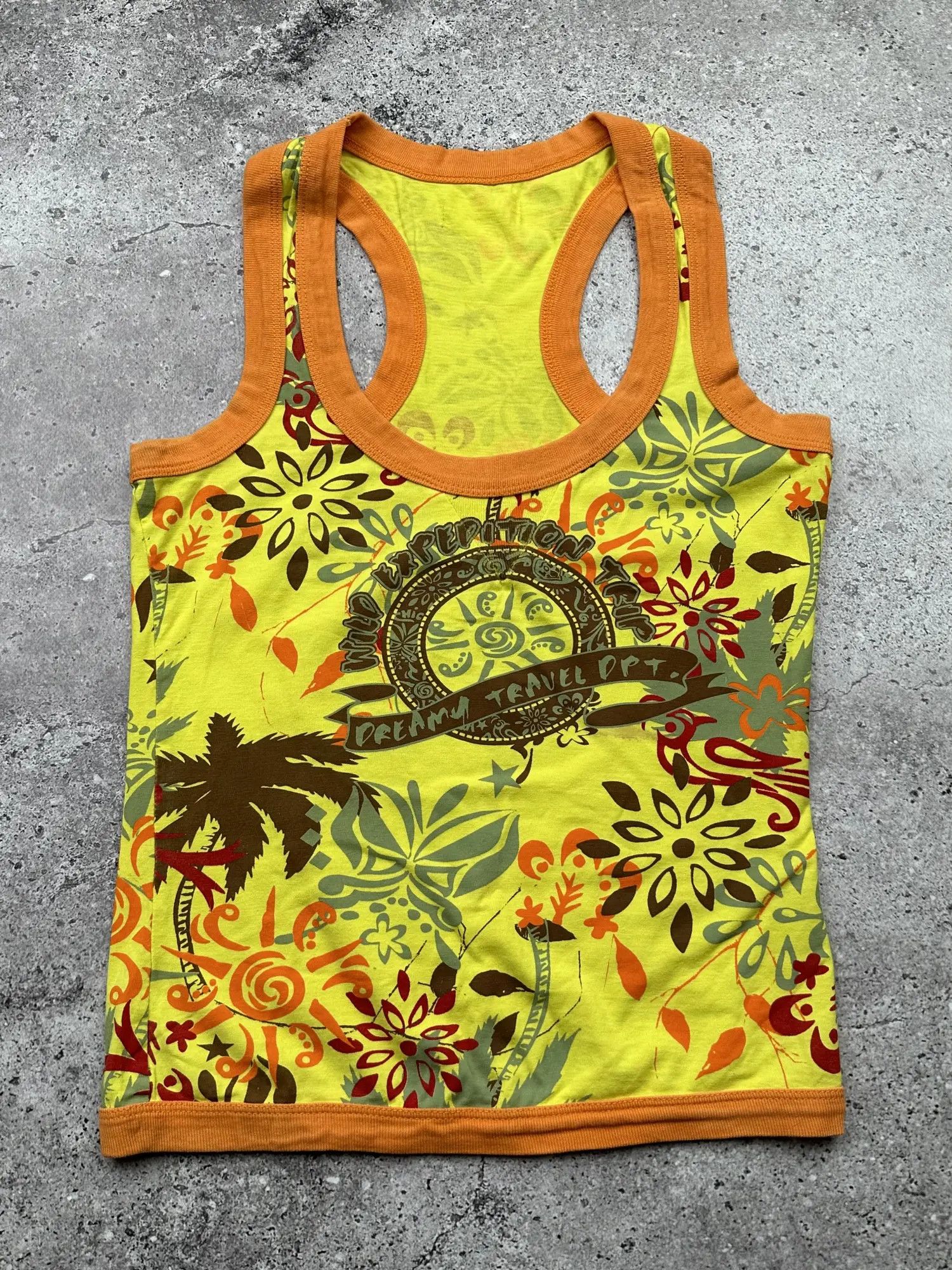 Vintage Vintage Printed Tank Top C323(V349) Size S / US 4 / IT 40 - 1 Thumbnail