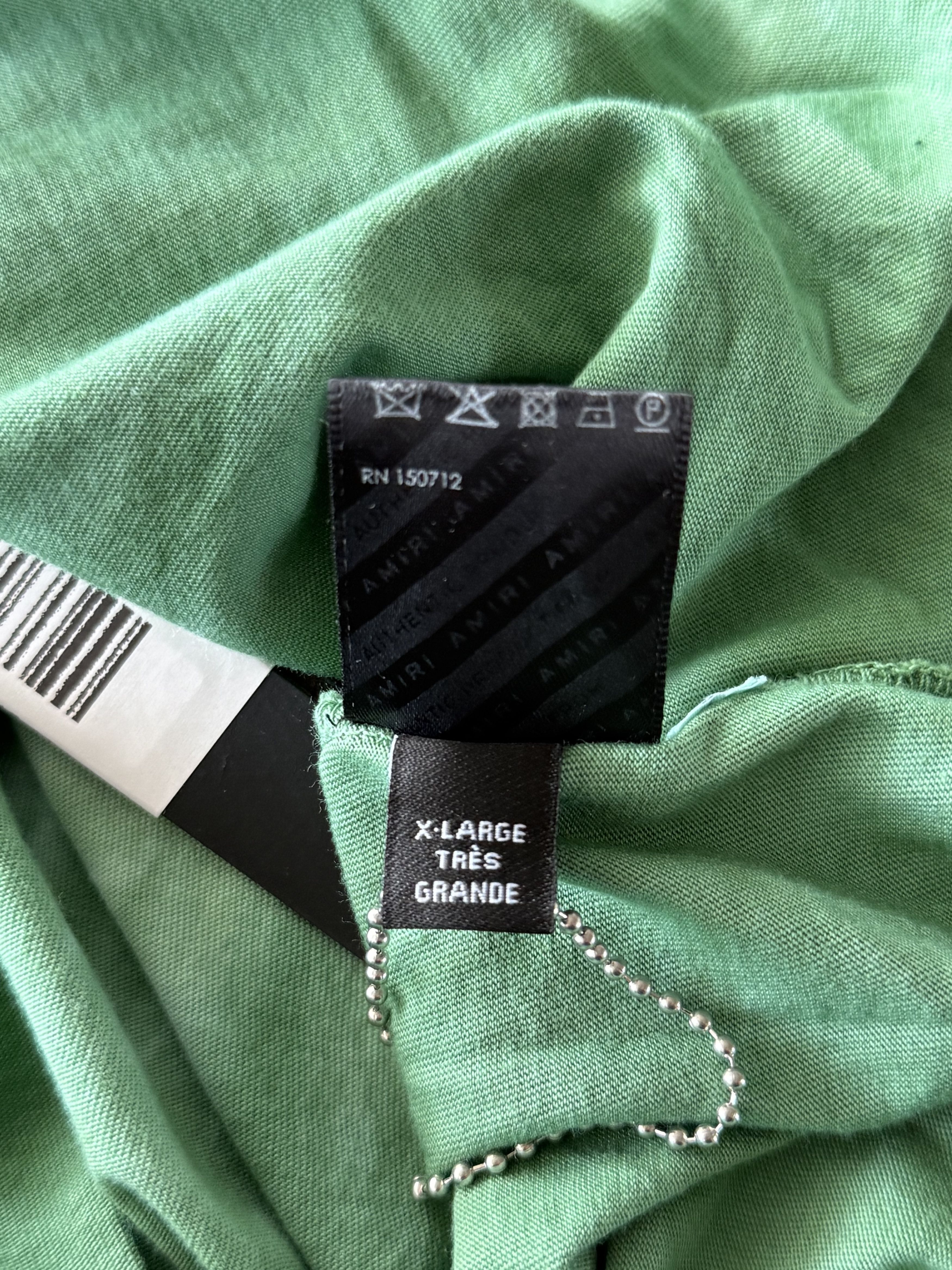 Amiri Amiri Green Tie-Dye MA Core Logo T-Shirt Size US XL / EU 56 / 4 - 5 Thumbnail