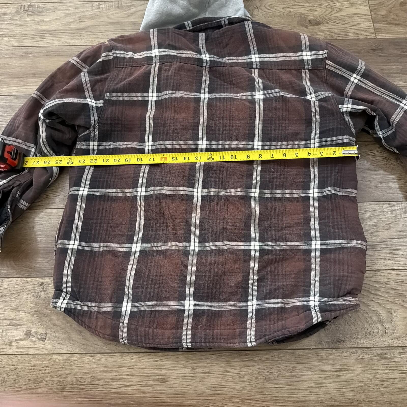 Other Vintage Plaid Flannel Jacket Hoodie Y2k Distressed Shacket M Size US M / EU 48-50 / 2 - 6 Thumbnail