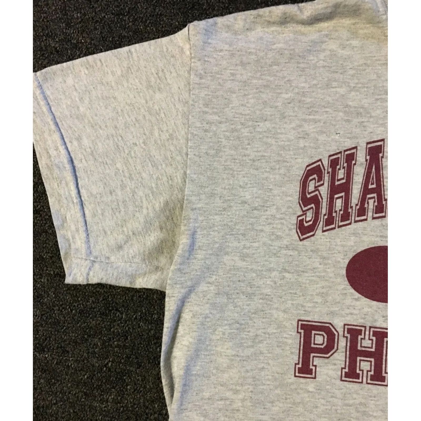Vintage VINTAGE Physical Education Shirt S Gray 90s Shadow Ridge School Distressed T-Shirt Mens Size US S / EU 44-46 / 1 - 6 Thumbnail