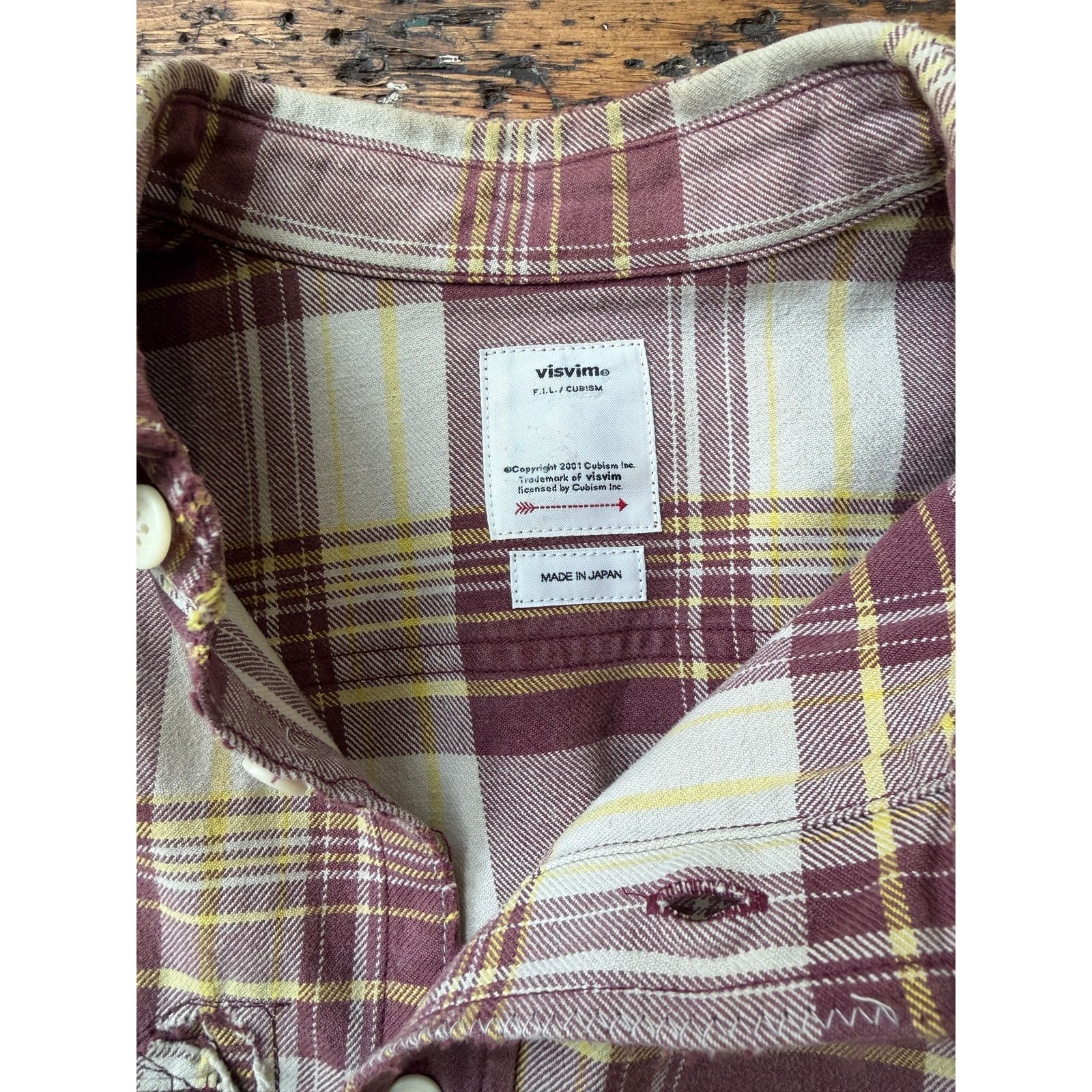 Visvim $2180 visvim Crash Lumber Distressed Check Shirte Size US S / EU 44-46 / 1 - 3 Thumbnail