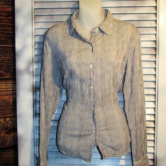 Other Telluride Clothing Co. Sz 10 Striped Button Down Size L / US 10 / IT 46 - 6 Thumbnail