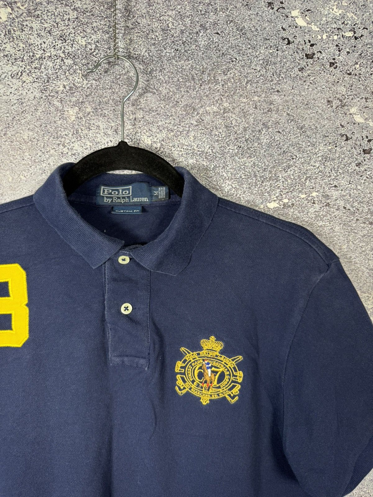 Polo Ralph Lauren × Vintage Polo Ralph Lauren Mens Equestrian Horse Crest Polo Rugby #3 Size US M / EU 48-50 / 2 - 5 Thumbnail