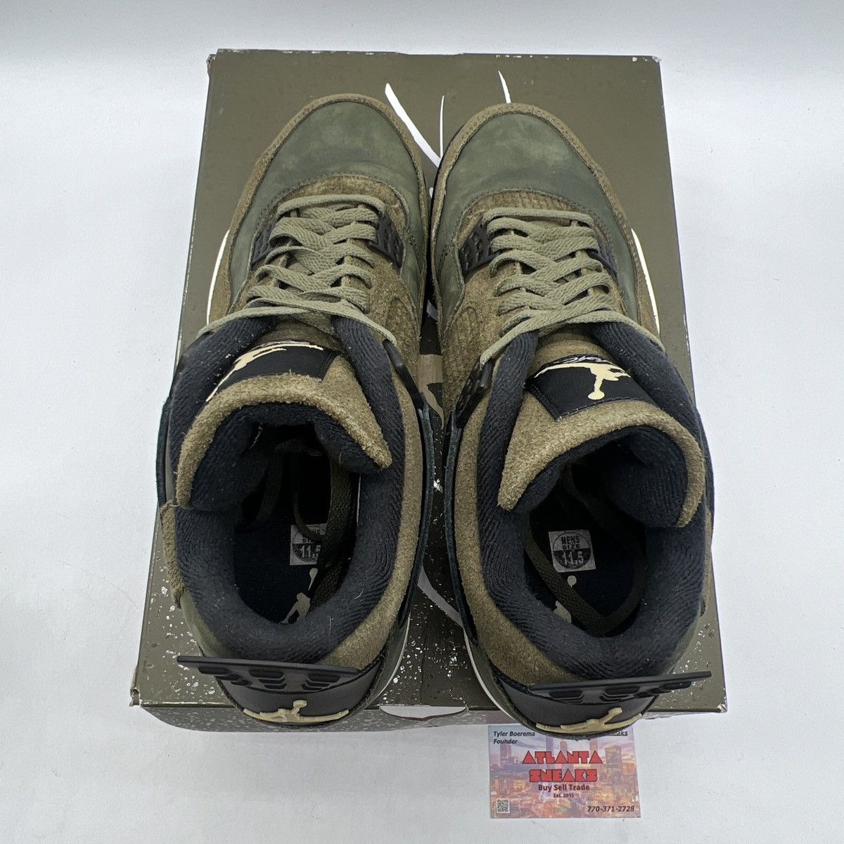 Jordan Brand Air Jordan 4 Craft Olive Size US 11.5 / EU 44-45 - 7 Thumbnail