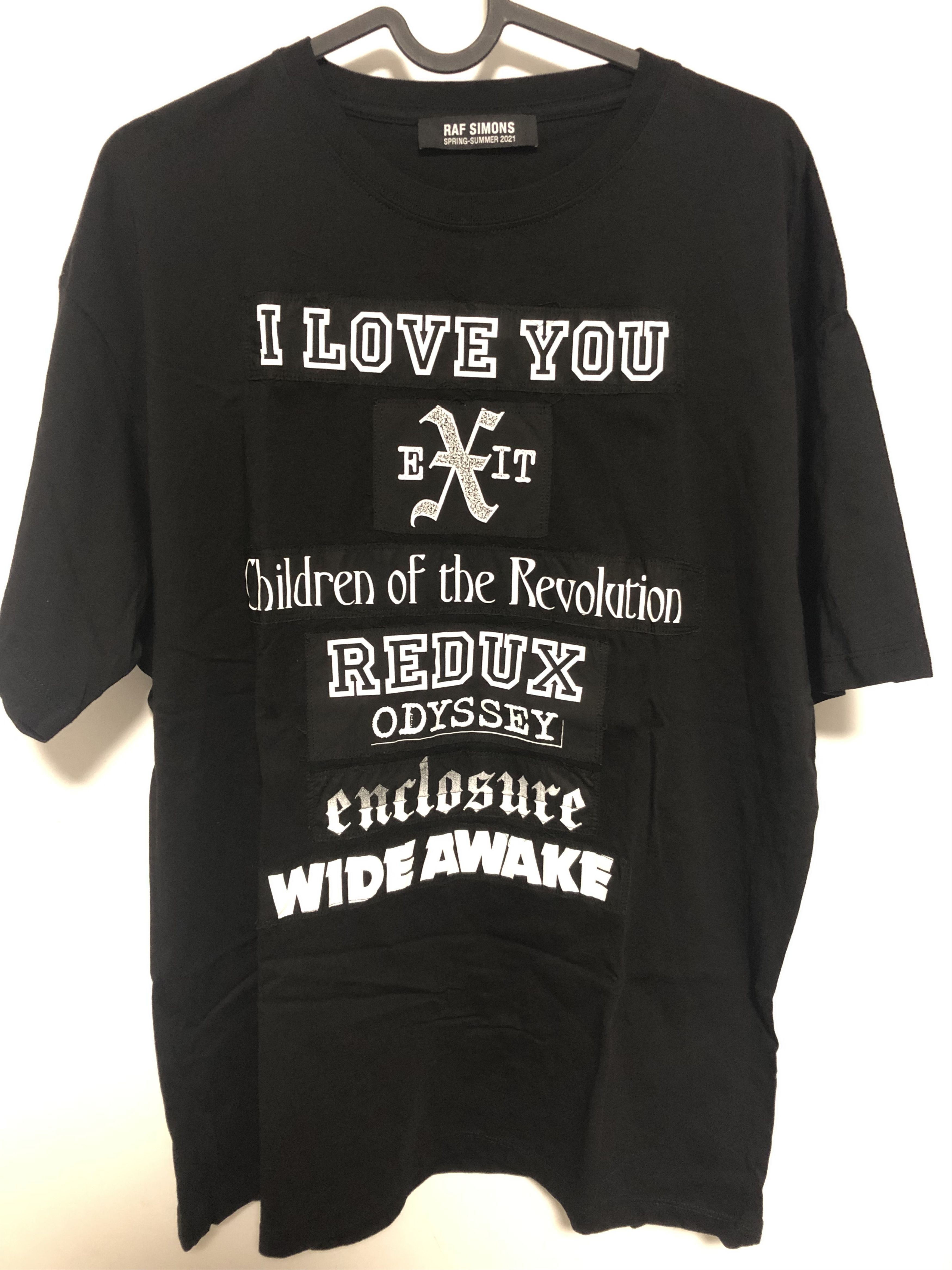 Raf Simons SS21 OVERSIZED I LOVE YOU T-SHIRT | Grailed