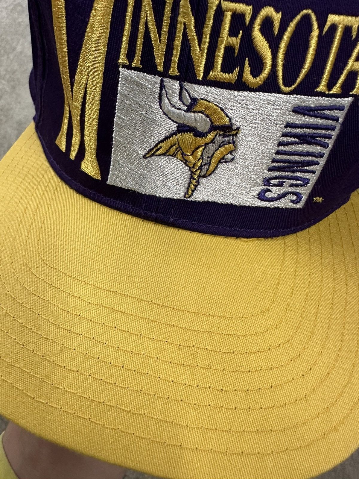 Drew Pearson Vintage 90s Drew Pearson Minnesota Vikings NFL Snapback Size ONE SIZE - 3 Thumbnail