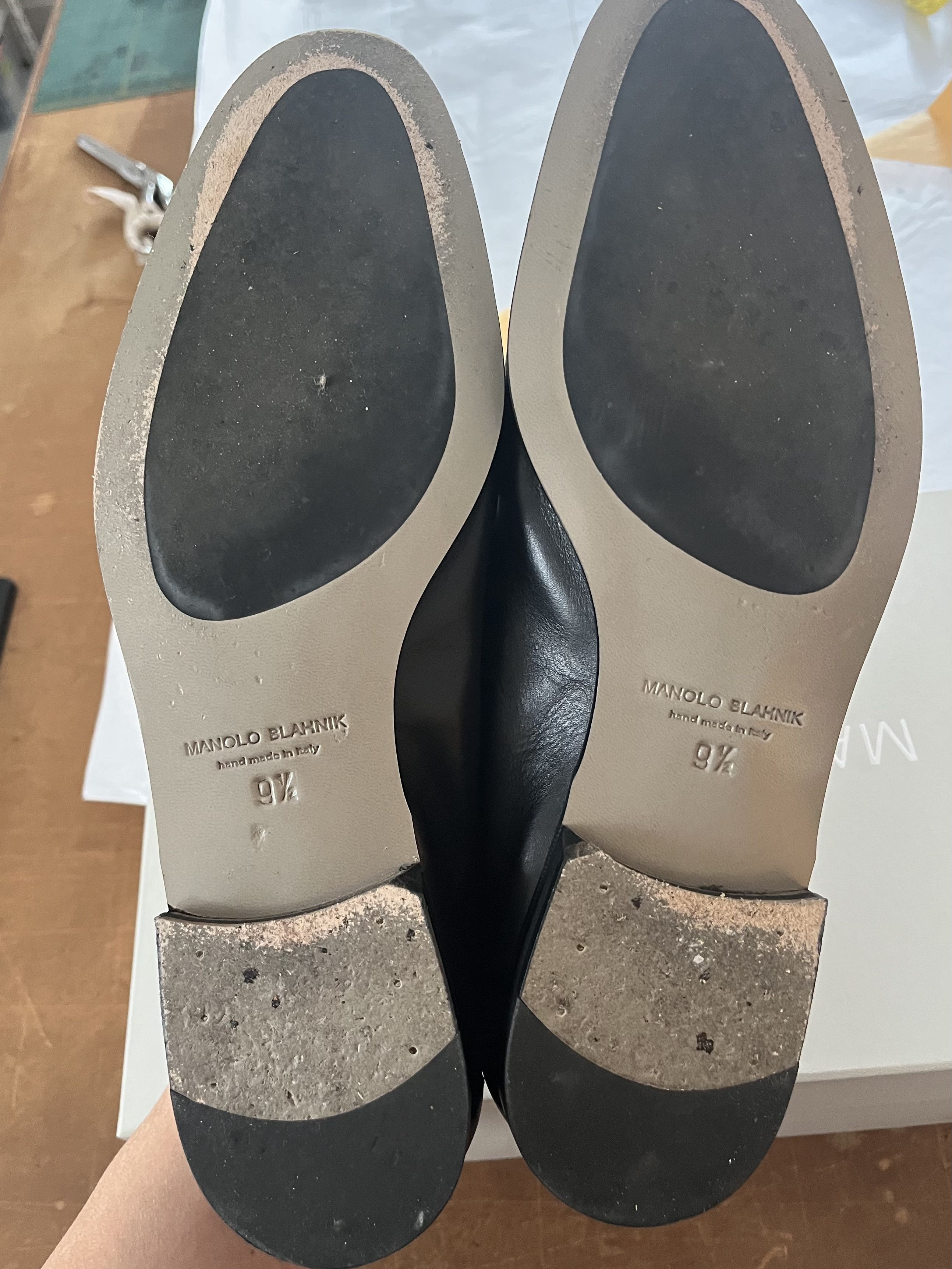 Manolo Blahnik Manolo Blahnik Black Calfskin Mario Loafers Size US 9.5 / EU 42-43 - 5 Thumbnail