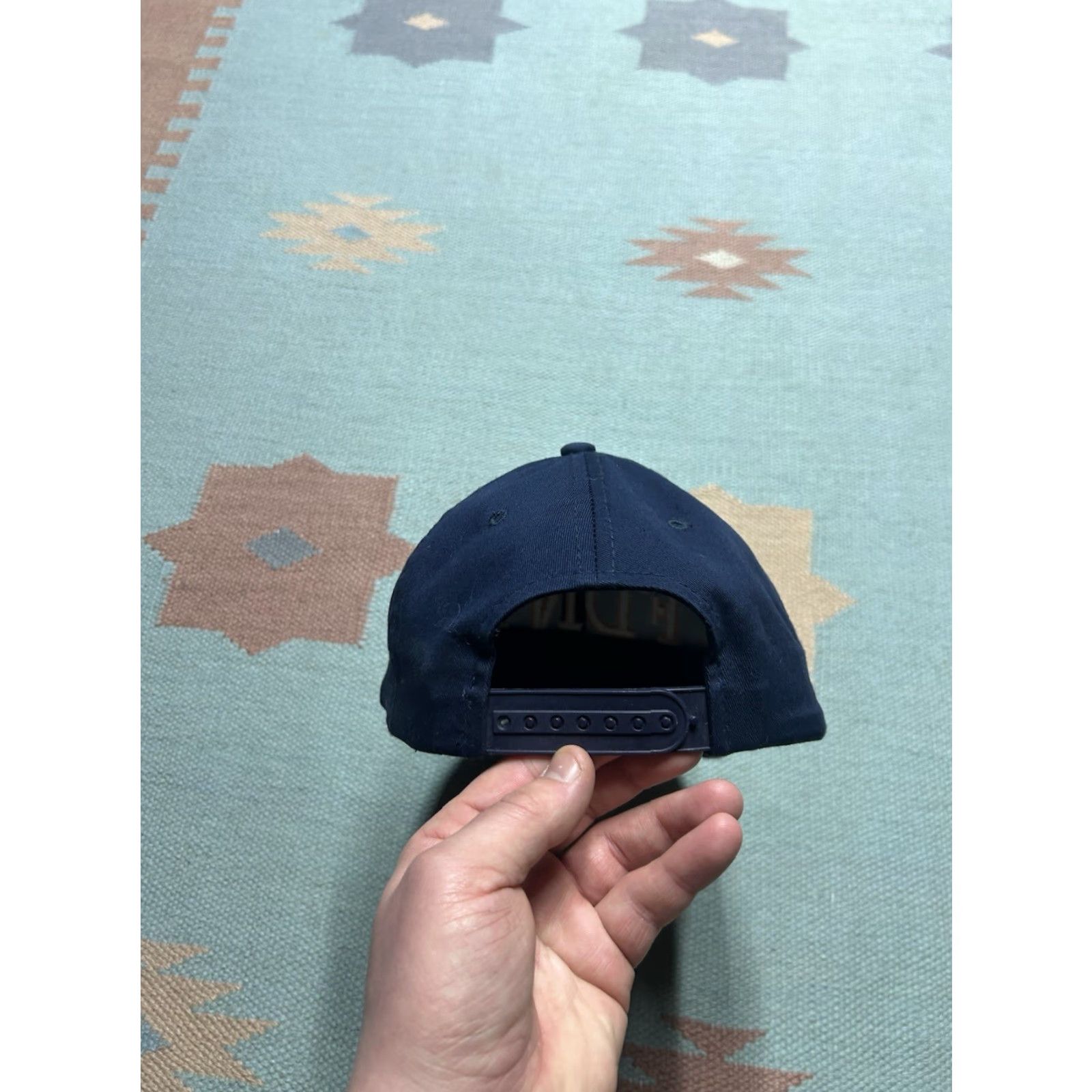 Vintage VINTAGE FDNY New York NYC fire department Navy blue adjustable SnapBack hat cap Men/Adult Adjustable Cap Size ONE SIZE - 4 Thumbnail