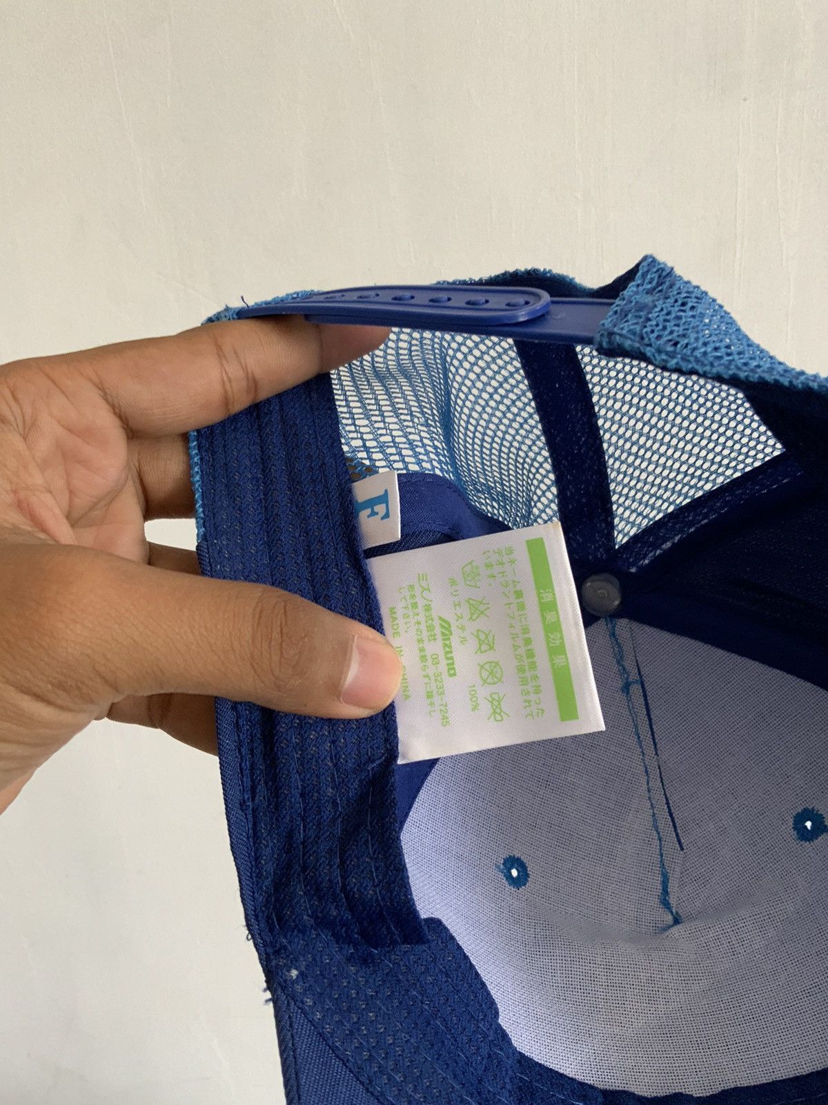 Japanese Brand Sakai Panda Indigo Mizuno Japan Trucker Hat Size ONE SIZE - 11 Thumbnail