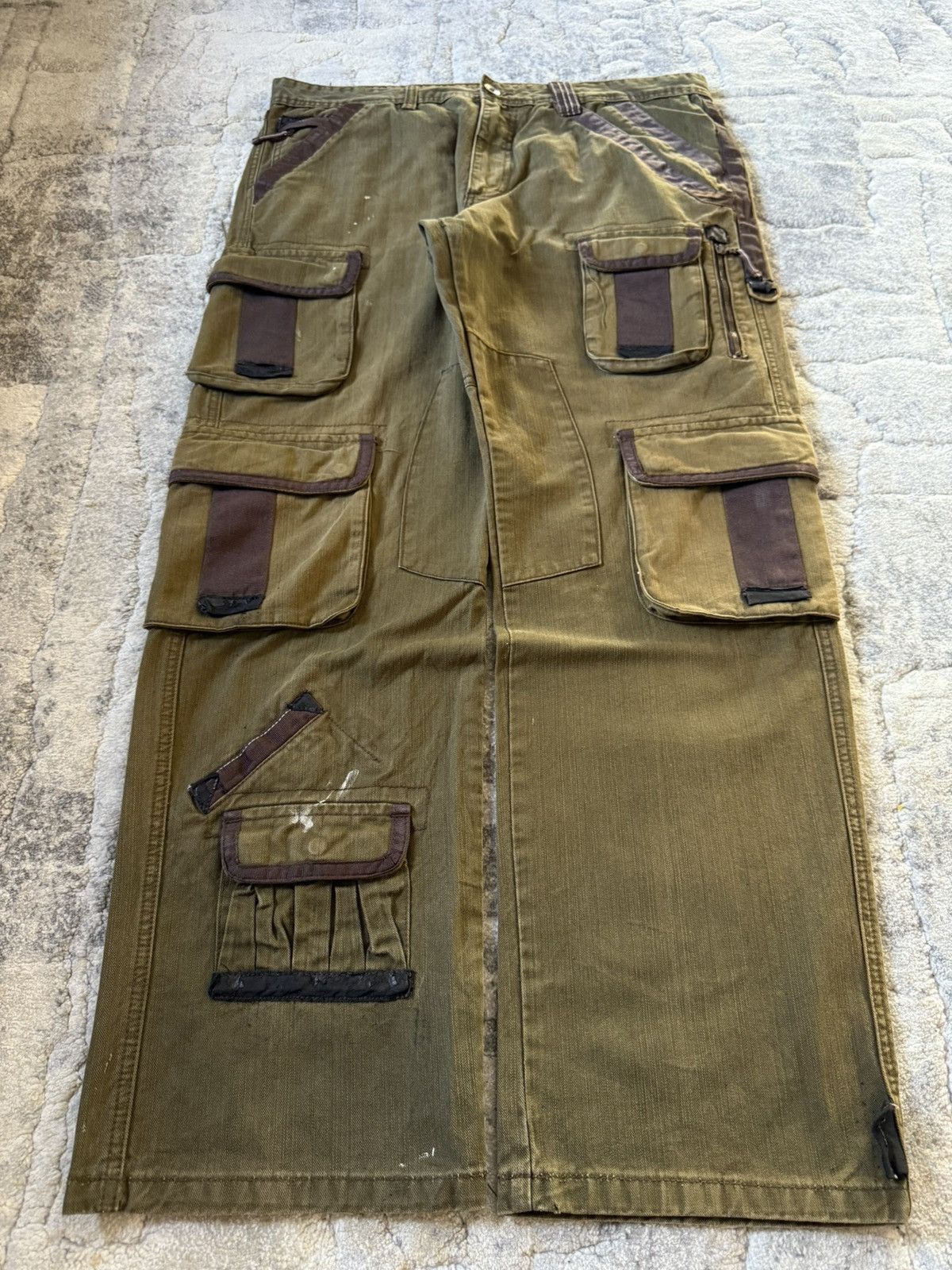 Pelle Pelle Pelle pelle Multi Pocket Parachute Baggy Cargo Pants Size US 38 / EU 54 - 1 Thumbnail