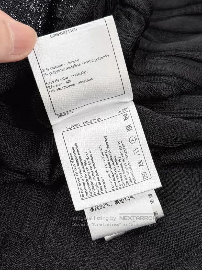 Chanel Chanel Pleated long-sleeved knitted pleated skirt dress Size XS / US 0-2 / IT 36-38 - 7 Thumbnail