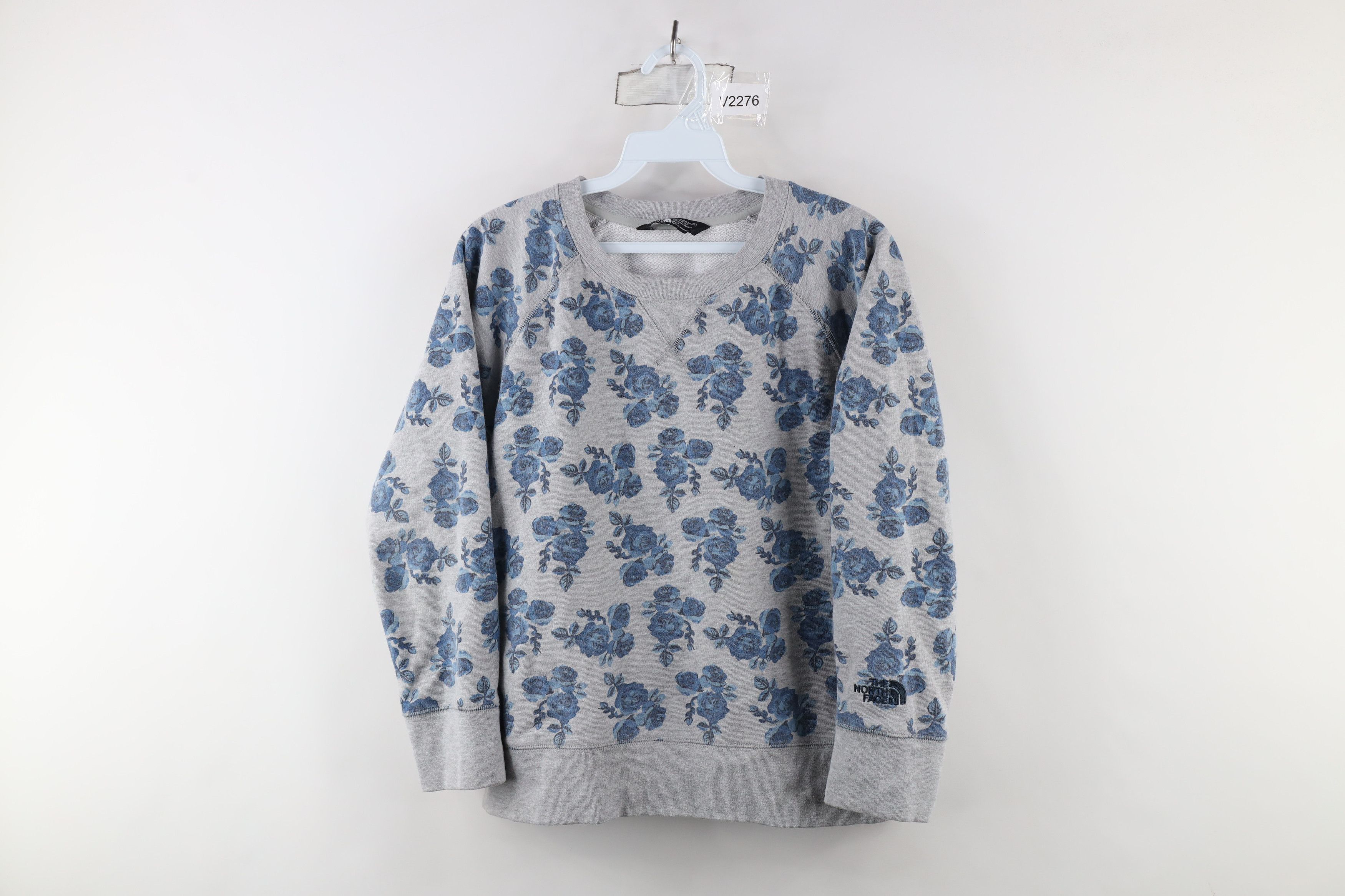 The North Face × Vintage The North Face Out All Over Print Flower Crewneck Sweatshirt Size M / US 6-8 / IT 42-44 - 1 Thumbnail