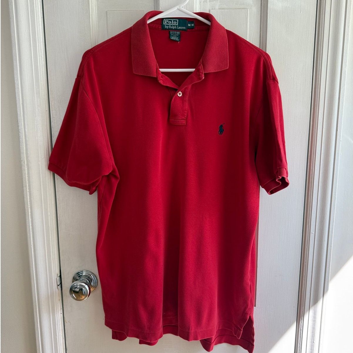 Polo Ralph Lauren Vintaga Polo Ralph Lauren Polo Red Shirt Men's Blue Pony-Med Size US M / EU 48-50 / 2 - 1 Thumbnail