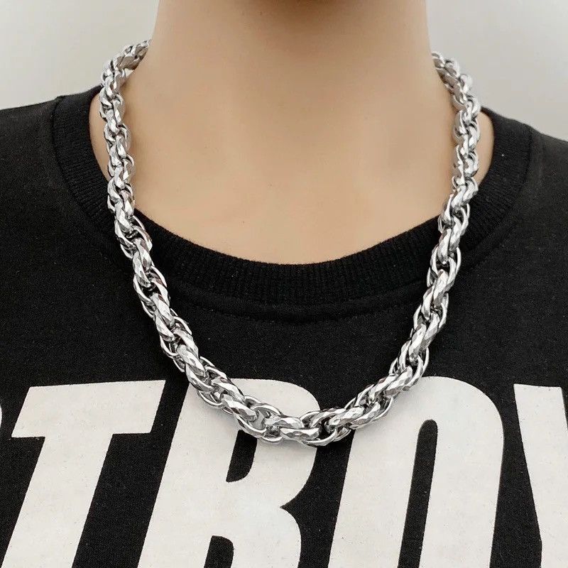 Jewelry Personality Thick Long Men's Necklace Size ONE SIZE - 1 Thumbnail