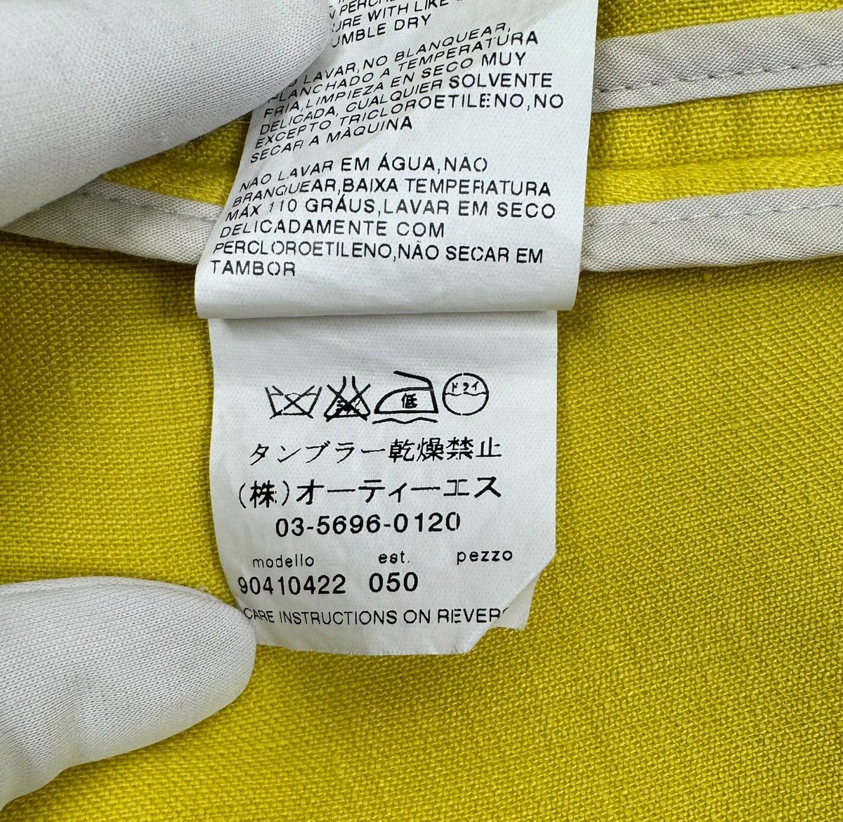 Max Mara Max Mara Linen Yellow Blazer Jacket size US12 IT46 Size XL / US 12-14 / IT 48-50 - 15 Thumbnail