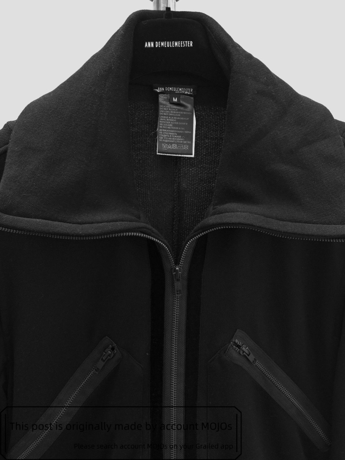 Ann Demeulemeester Sz M Ann Demeulemeester High Collar Zips Jacket mojos1145 Size US M / EU 48-50 / 2 - 5 Thumbnail