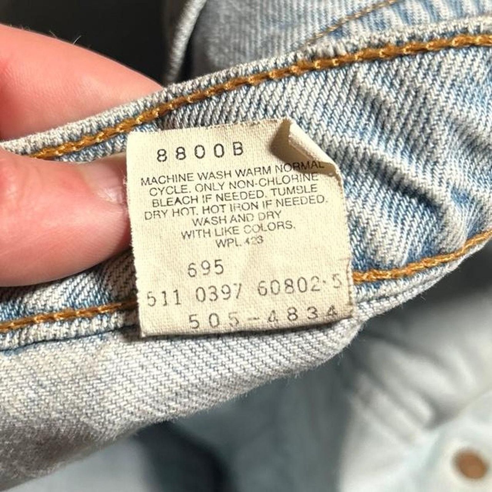 Levi's 90s levis denim jeans made in usa 505 Size US 34 / EU 50 - 4 Thumbnail
