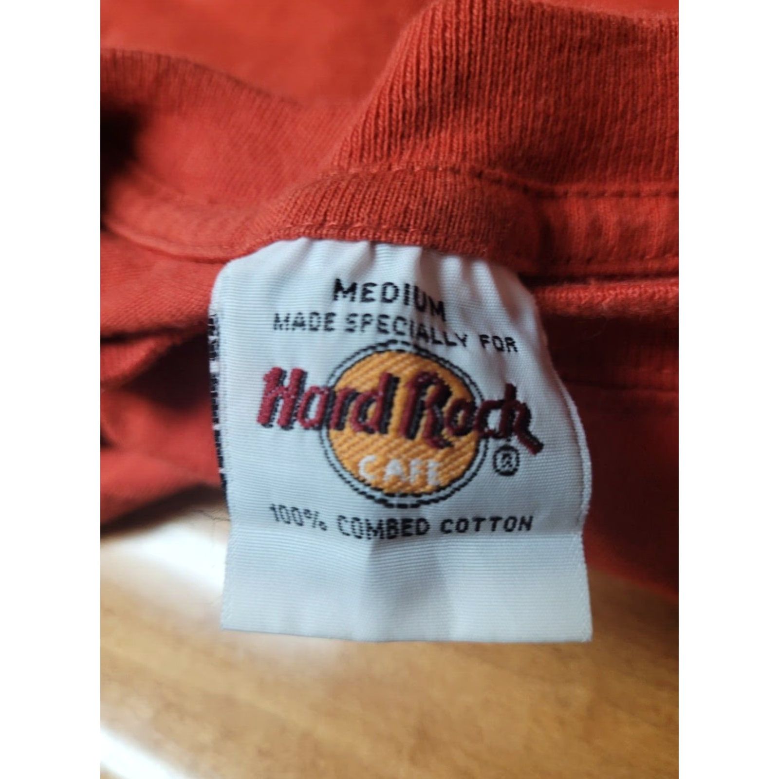 Hard Rock Cafe VINTAGE Hard Rock Cafe Amsterdam T Shirt Medium Orange Men M Short Sleeve Crew Neck Graphic Tee Bar Music Restaurant 90s/2000s Mens Size US M / EU 48-50 / 2 - 3 Thumbnail