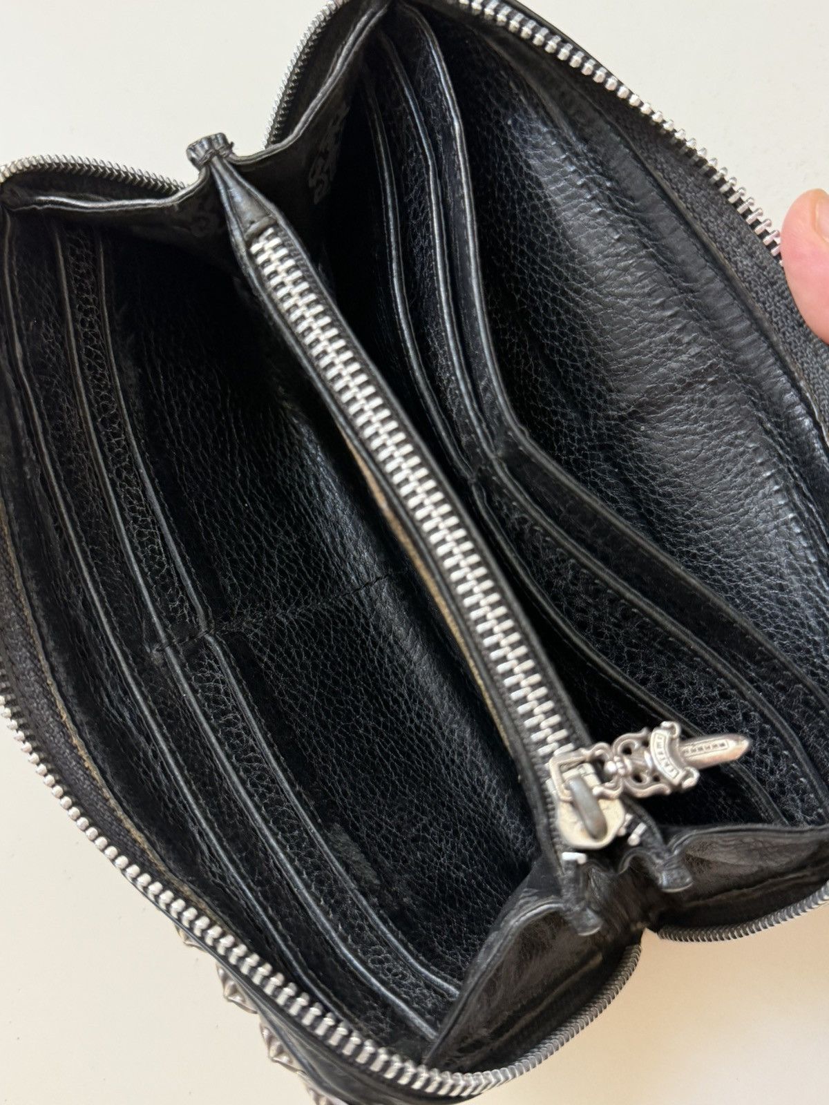 Chrome Hearts Chrome Hearts Pyramid Stud Zipper Wallet Size ONE SIZE - 6 Thumbnail