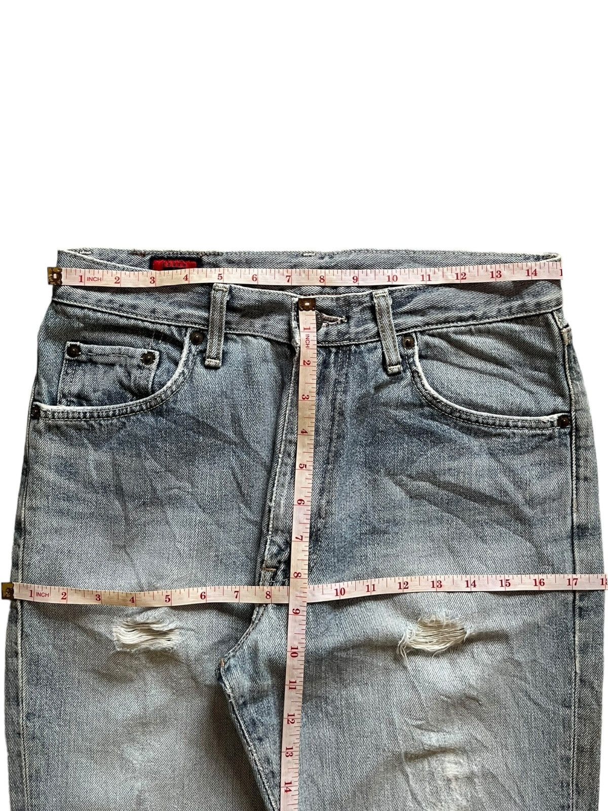 Edwin × Japanese Brand SALES🔥Vintage Japanese Edwin Faded Distress Loose Jeans Size US 30 / EU 46 - 11 Thumbnail