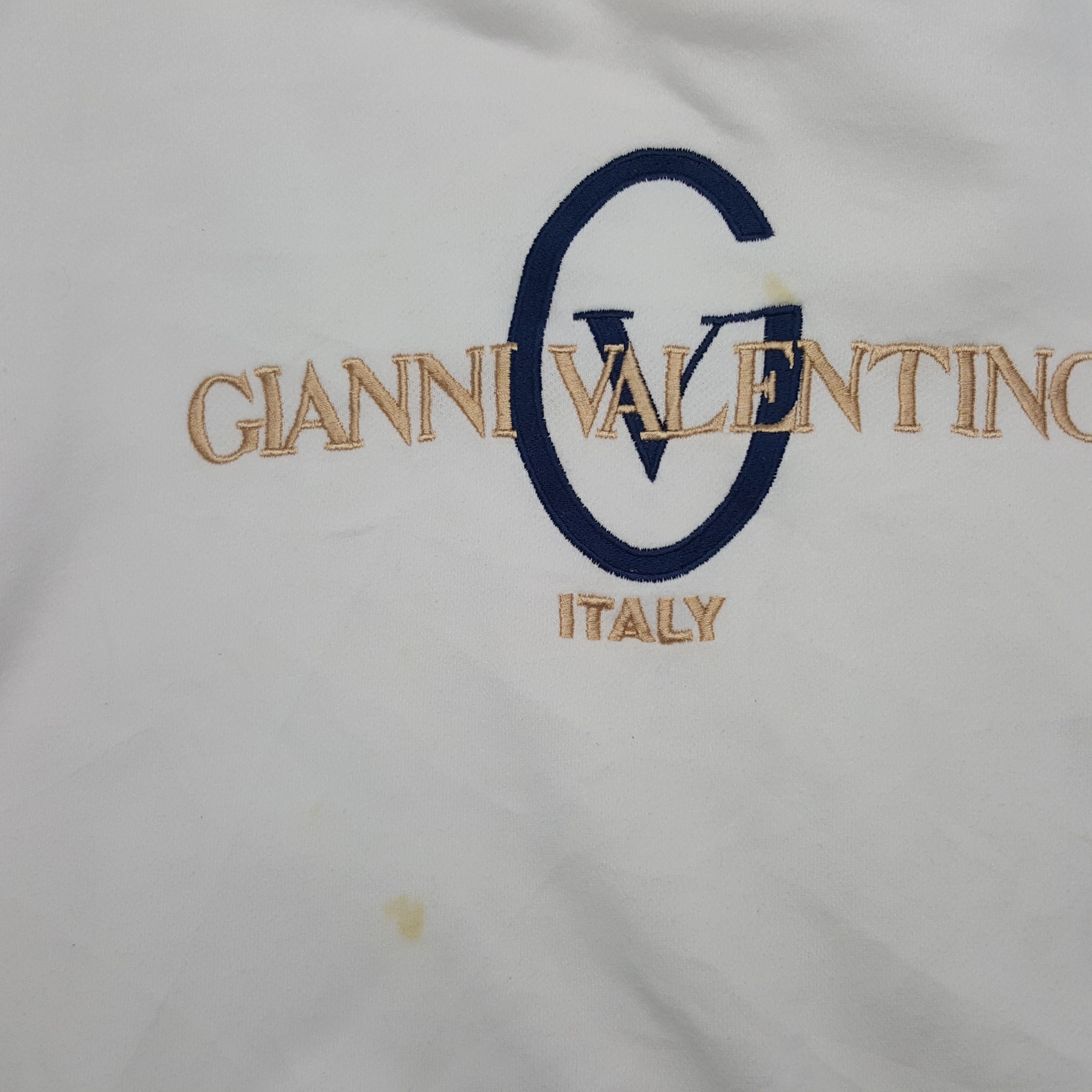 Gianni Valentino × Valentino × Vintage Vintage Gianni Valentino Embroidery Sweatshirt Size US XXL / EU 58 / 5 - 5 Thumbnail