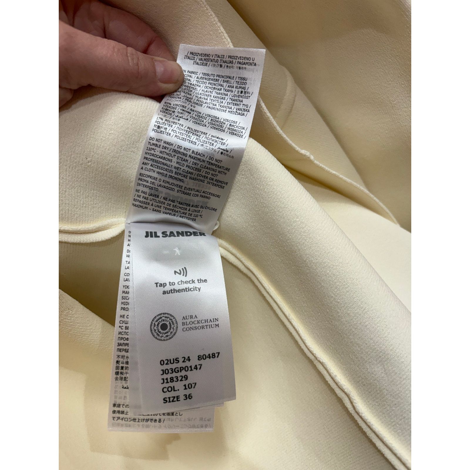 Jil Sander Jil Sander Long Sleeve Sweater NWT Size 36 Size XS / US 0-2 / IT 36-38 - 7 Thumbnail