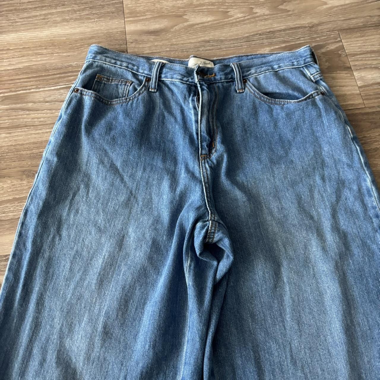 Japanese Brand Crazy Vintage Y2K/2000s Baggy Wide Leg Skater Style Denim Jeans! 33x32 Size US 33 - 5 Thumbnail