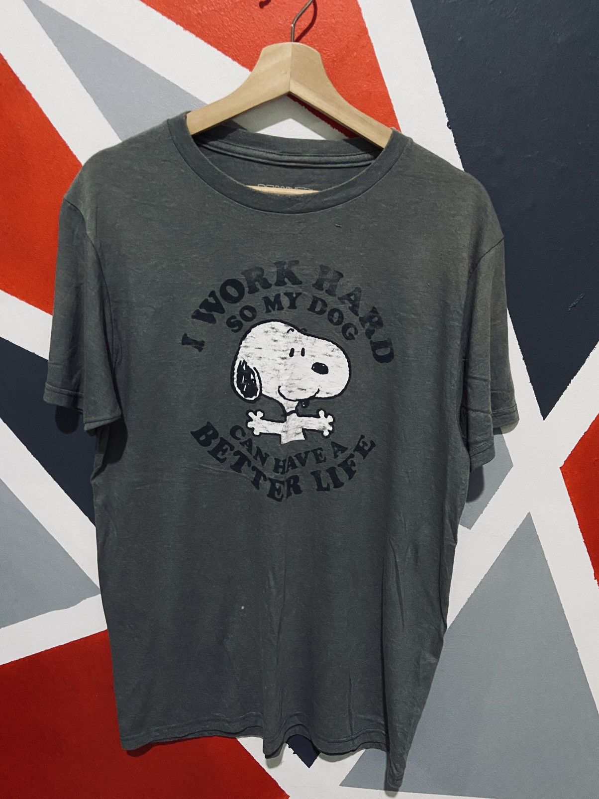 Peanuts Snoppy Tee - I Work Hard So My Dog Size US M / EU 48-50 / 2 - 1 Thumbnail
