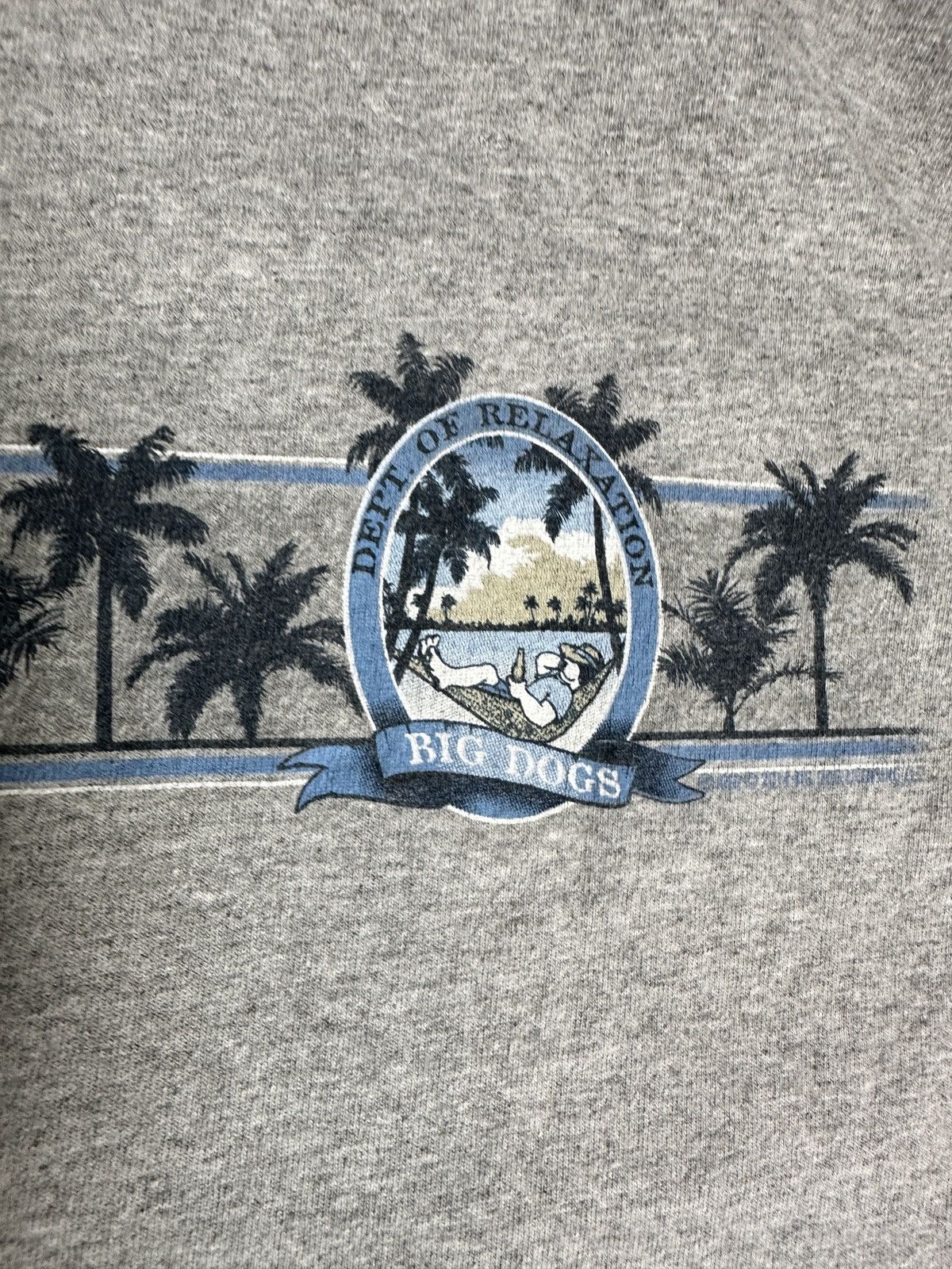 Hanes Vintage Y2K Era Big Dogs “Dept. of Relaxation” Tee Size US XL / EU 56 / 4 - 2 Thumbnail