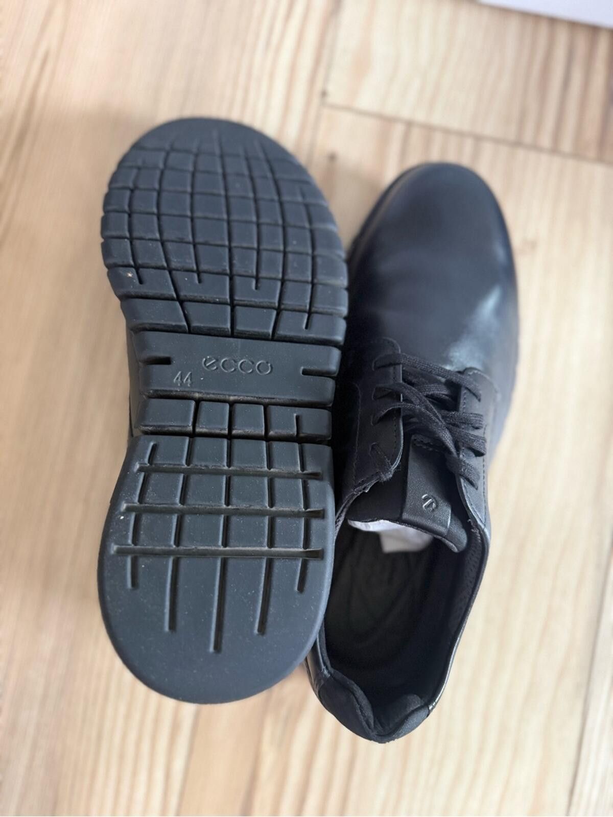 Ecco Ecco Black Leather Derby Shoes Size US 10.5 / EU 43-44 - 5 Thumbnail