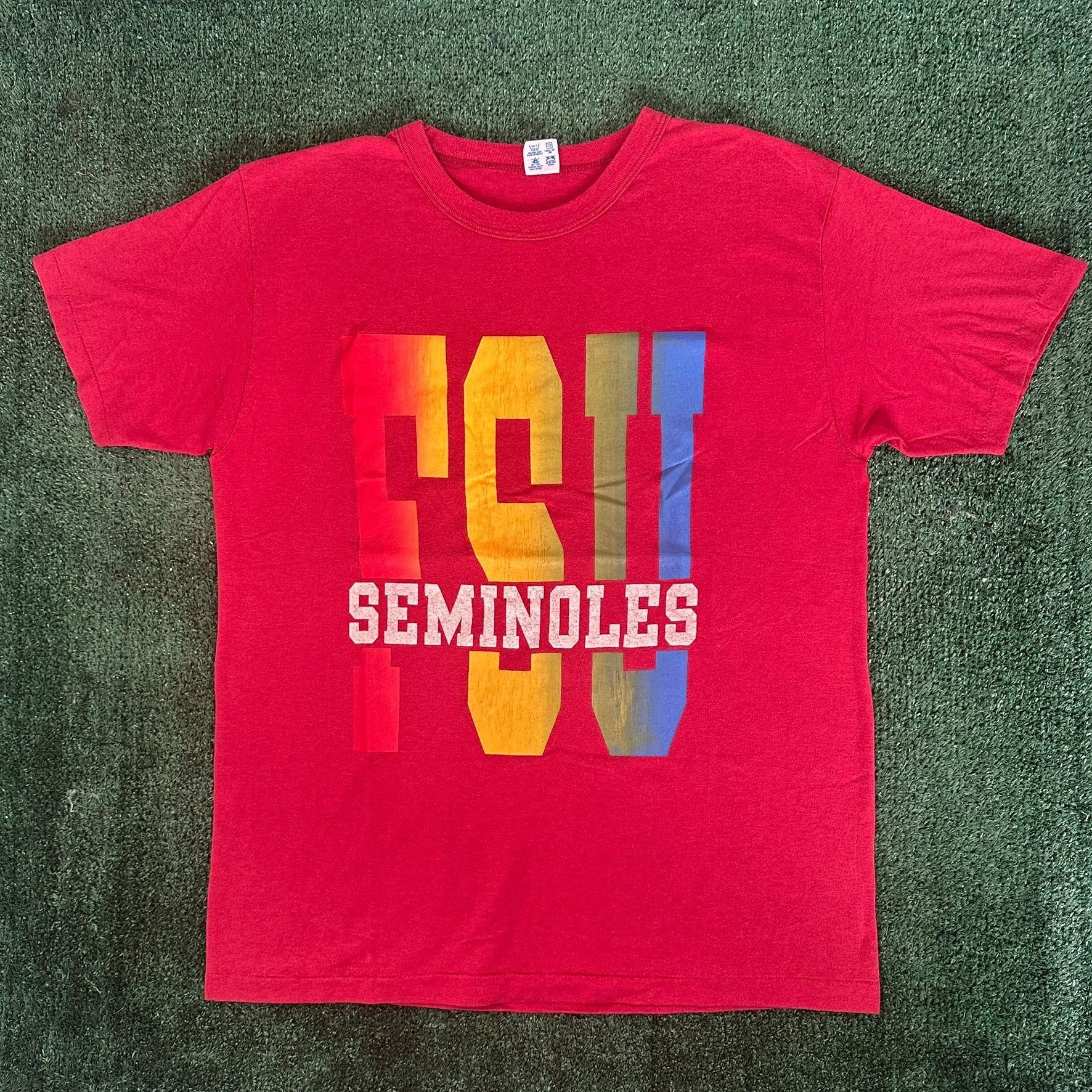 Champion Vintage 90s Florida State University Seminoles T-Shirt Red F Size US L / EU 52-54 / 3 - 1 Thumbnail