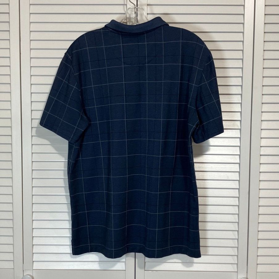 Van Heusen Van Heusen Flex Golf Polo Striped Blue Short Sleeve Shirt L Size US L / EU 52-54 / 3 - 2 Thumbnail