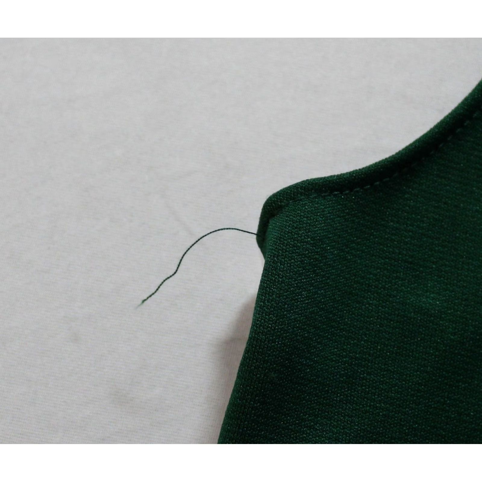 Vintage Chasse Women's Classic Sweet Heart Double Knit Shell Top EH6 Dark Green Medium Size M / US 6-8 / IT 42-44 - 4 Thumbnail
