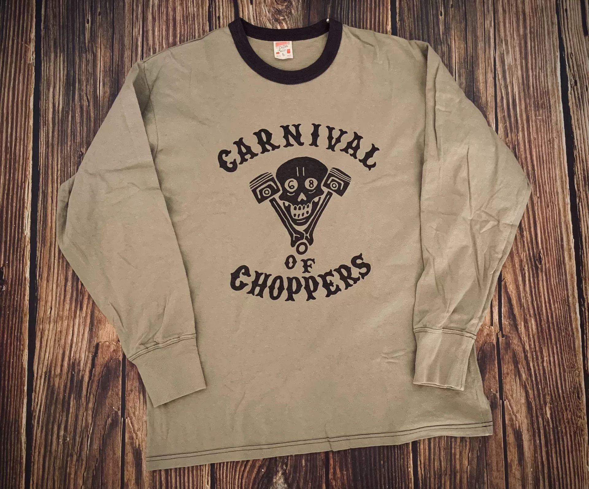 Freewheelers Freewheelers Piston Skull Long Sleeve Size US XS / EU 42 / 0 - 1 Thumbnail