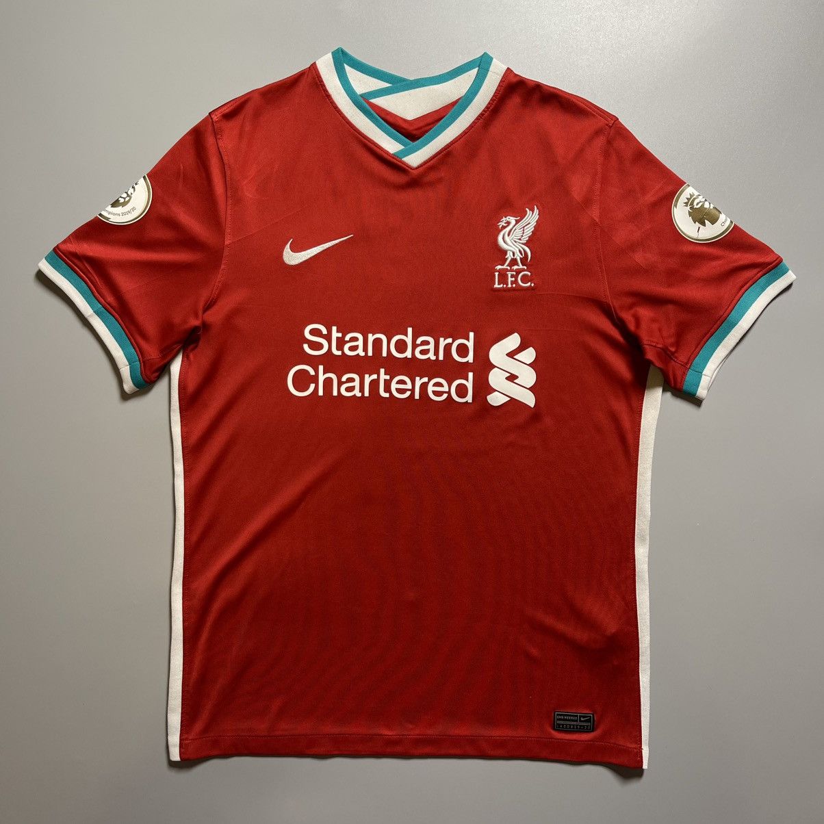 Nike × Vintage LIVERPOOL NIKE 2020/2021 FOOTBALL HOME JERSEY #4 VIRGIL Size US S / EU 44-46 / 1 - 2 Thumbnail