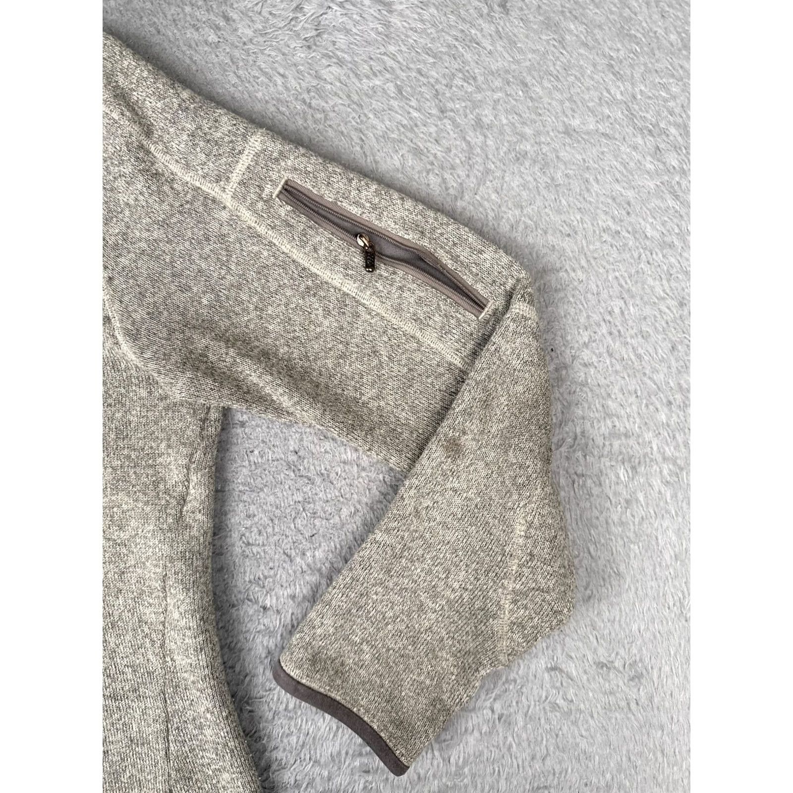Patagonia Patagonia Sweater Womens Small Gray Fleece Pullover 1/4 Zip Raglan Sleeve Mock Neck Pullover Casual Winter Outdoor Logo Pocket Size S / US 4 / IT 40 - 2 Thumbnail