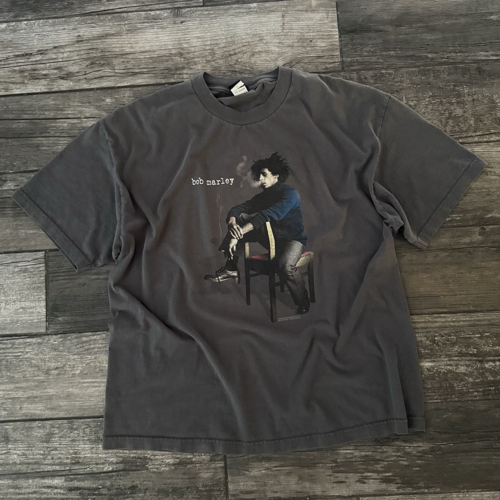 Bob Marley Y2K 2001 BOB MARLEY ZION GREY T-SHIRT MUSIC SMOKE HERB BABYL Size US XL / EU 56 / 4 - 1 Thumbnail