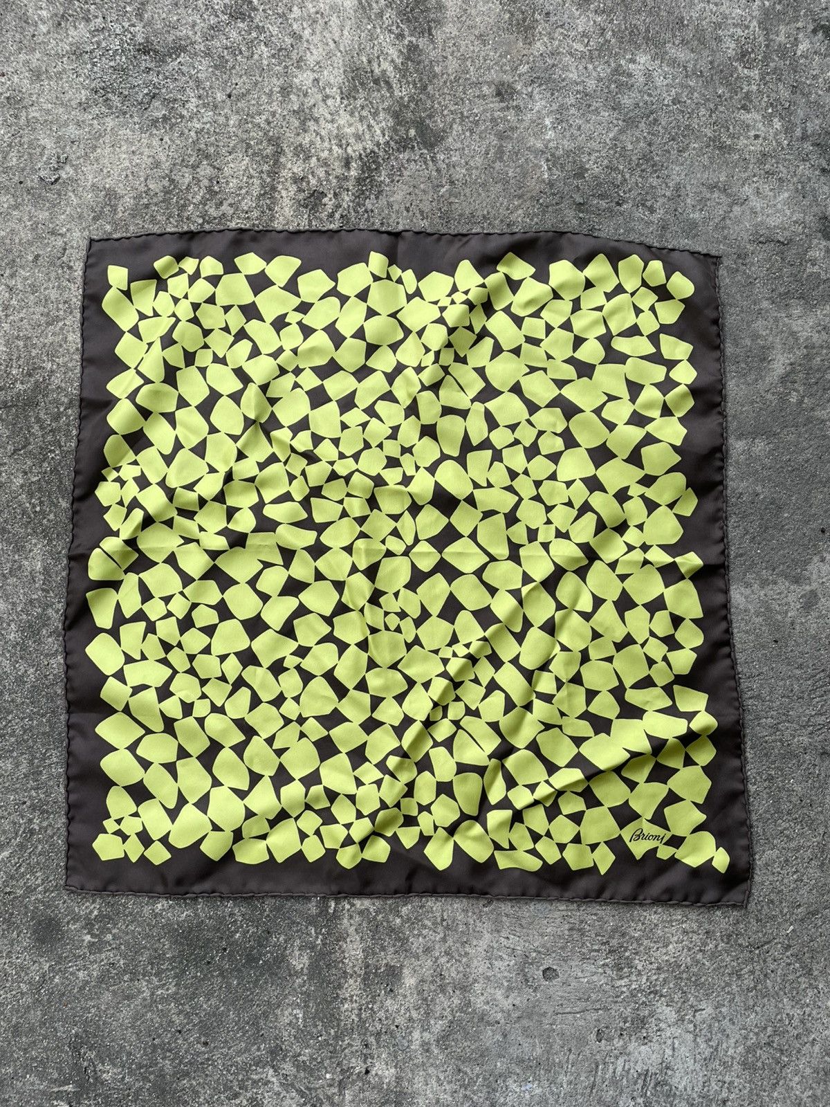 Brioni Brioni 23”x23” scarf silk Size ONE SIZE - 2 Thumbnail
