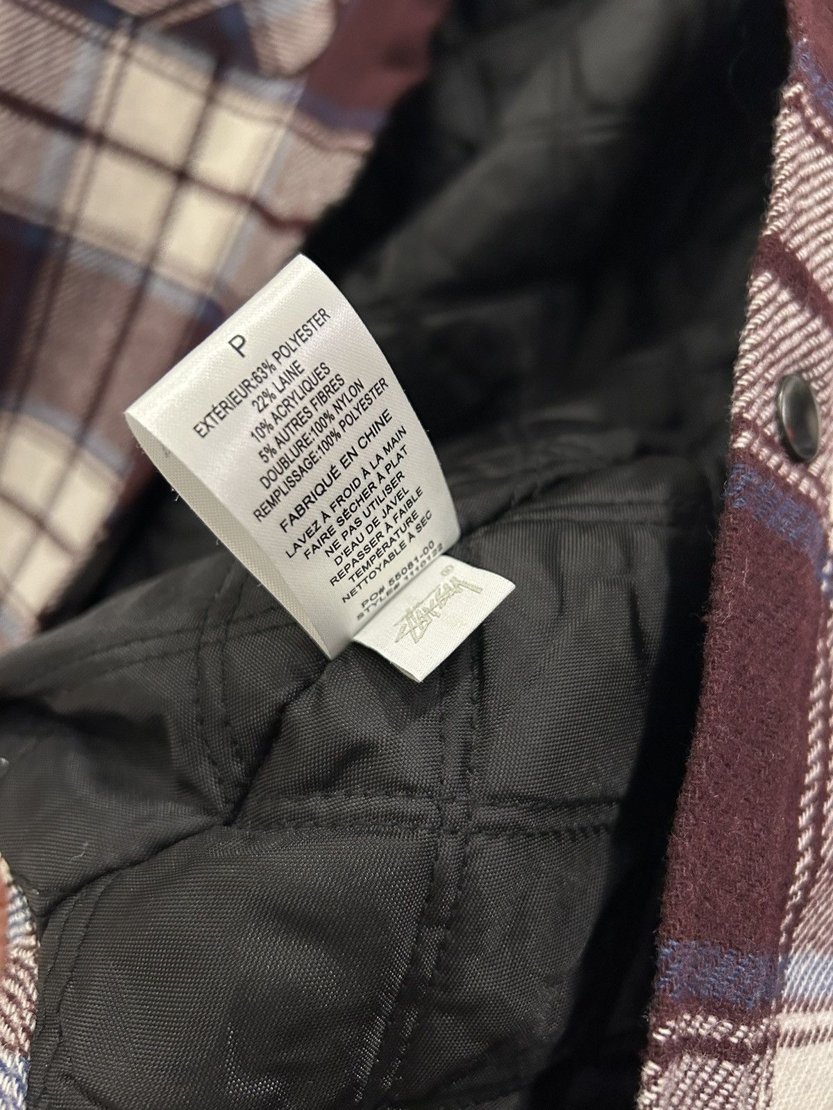 Stussy Quilted Plaid Wool Jacket Size US S / EU 44-46 / 1 - 6 Thumbnail