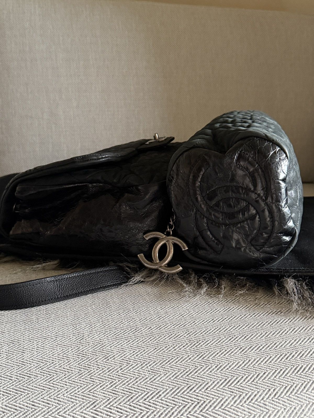 Chanel Chanel 2010 Fantasy Furs Grey Backpack Size ONE SIZE - 9 Thumbnail