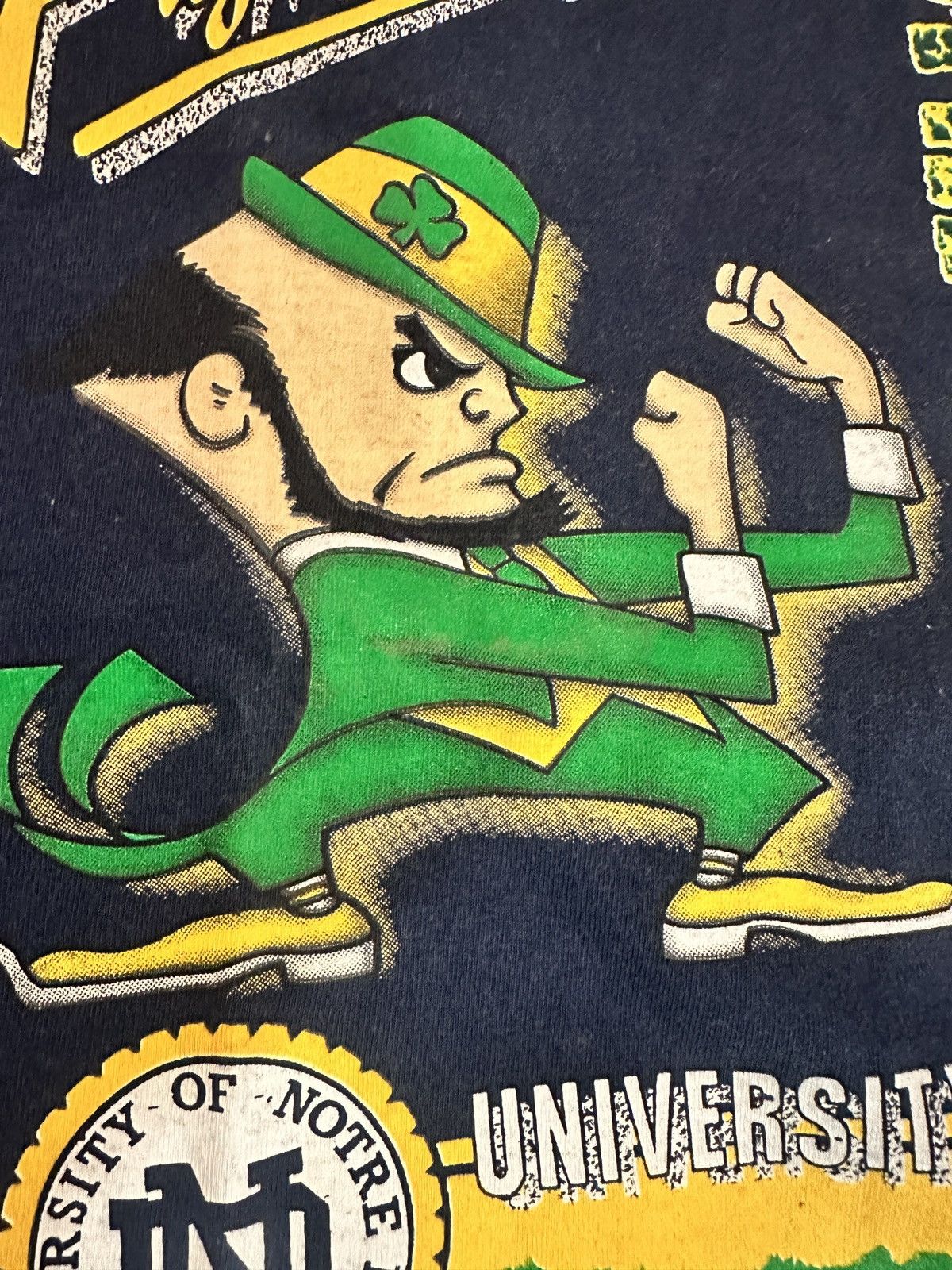 Other Vintage Notre Dame Fighting Irish Tee Trench Mfg USA L Size US L / EU 52-54 / 3 - 5 Thumbnail