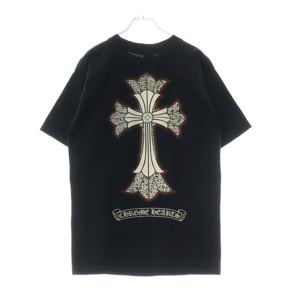 トップス CHROME HEARTS CH Tee print cross tee Chrome Hearts Cross Flame Printing Short Sleeve Tee - SRM