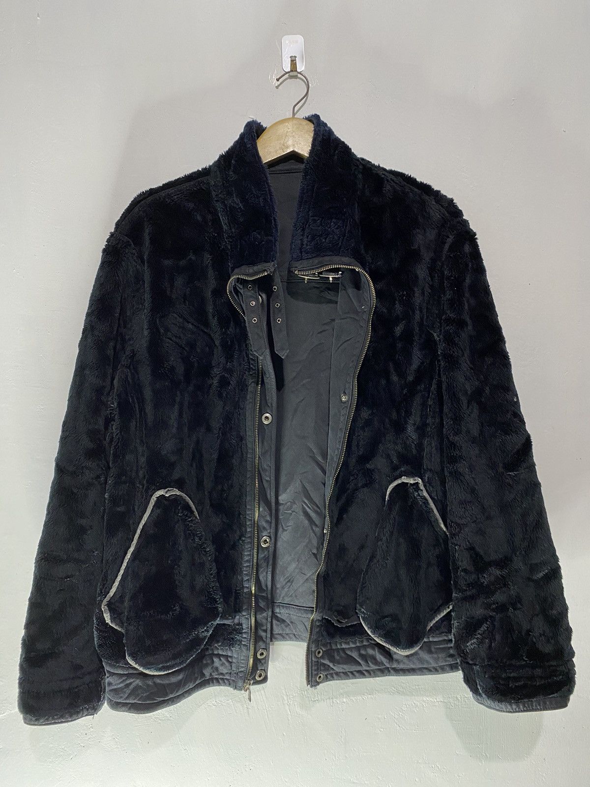 If Six Was Nine × Japanese Brand × Le Grande Bleu (L.G.B.) Japanese ugiz faux fur suede bondage jacket lgb style Size US L / EU 52-54 / 3 - 5 Thumbnail
