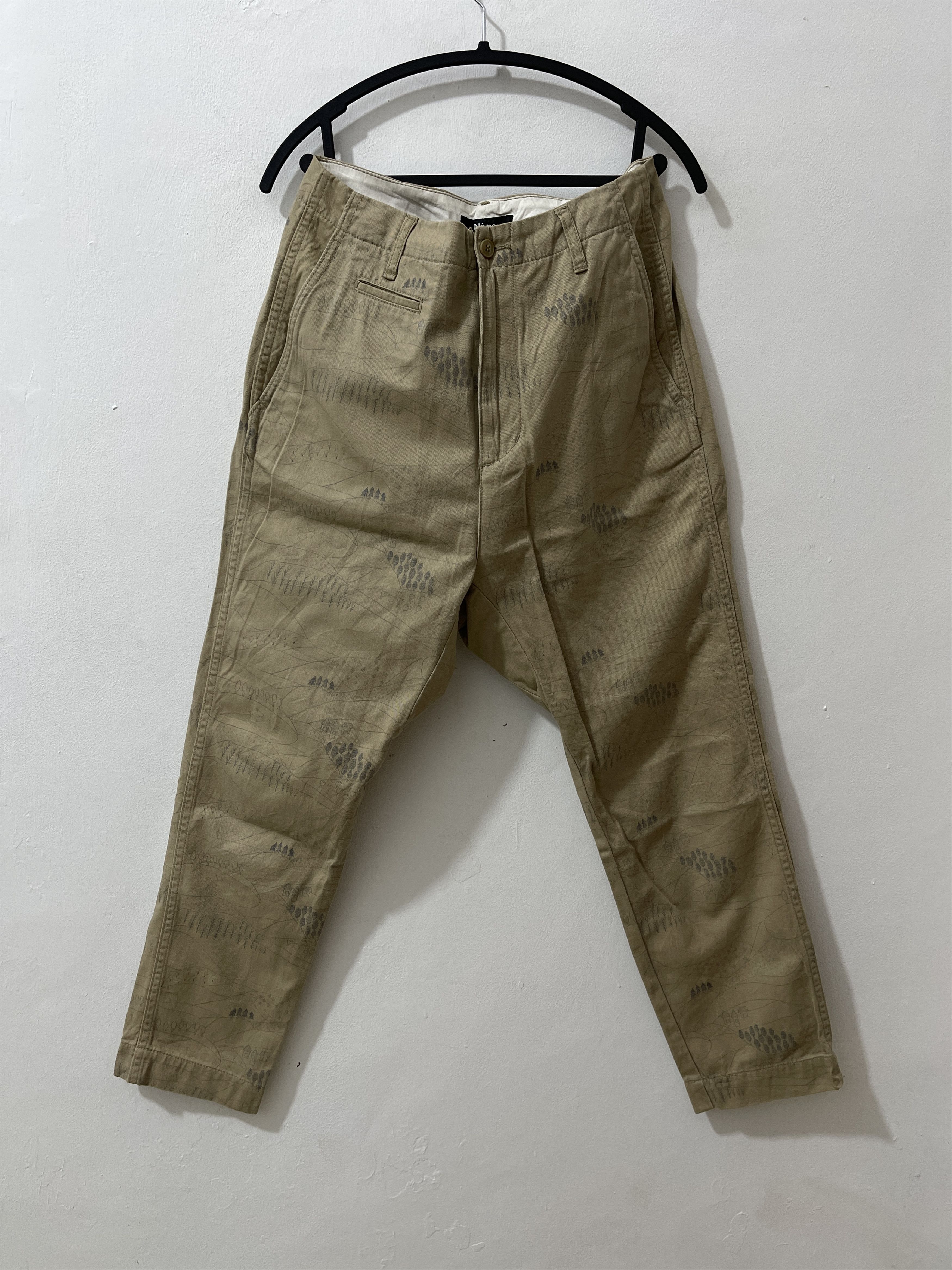 Ne-Net Ne-Net Issey Miyake Japan Archive Pencil Fullprint Art Pants Size US 30 / EU 46 - 1 Thumbnail