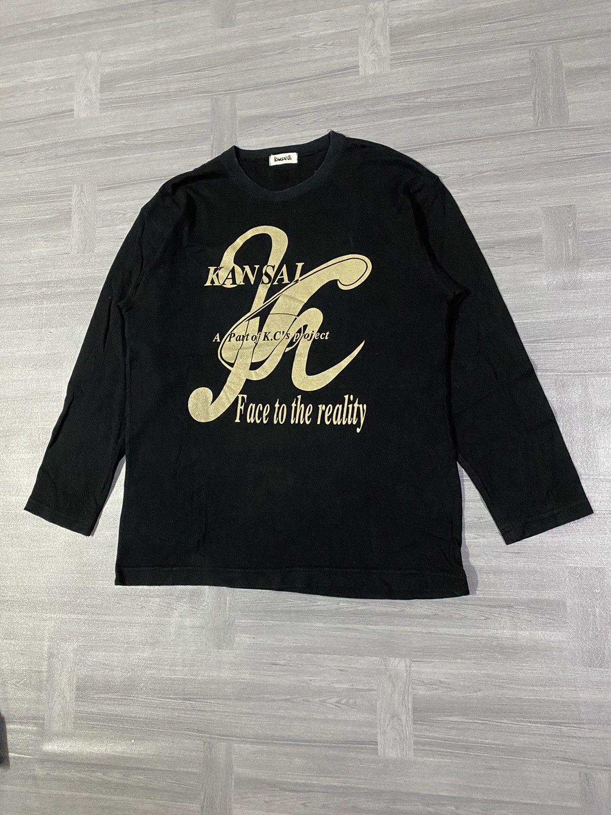 Kansai Yamamoto Vintage Kansai O2 tshirt long sleeve spellout Size US L / EU 52-54 / 3 - 2 Thumbnail