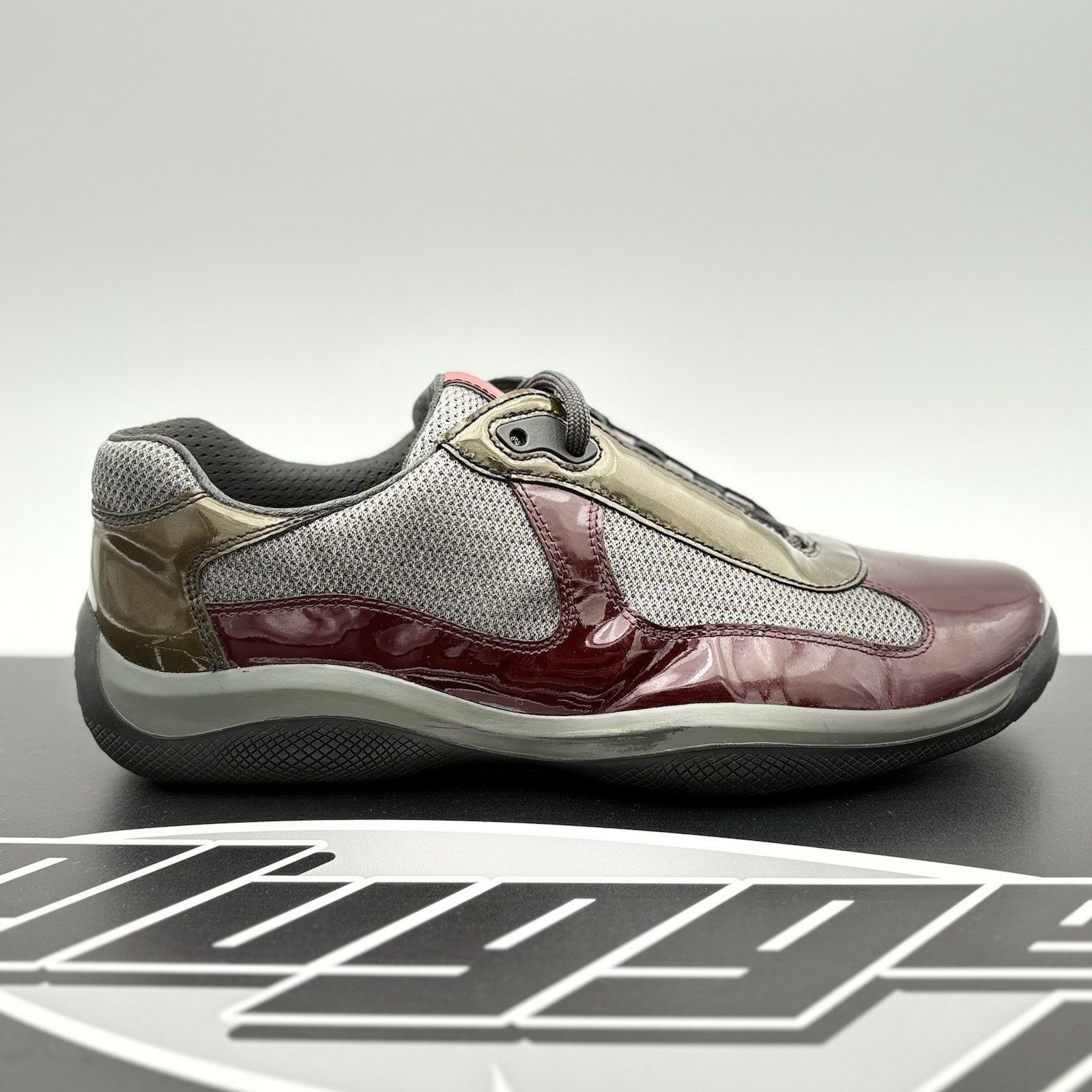 Prada Prada Americas Cup ' Burgundy Grey ' | SUPER CLEAN! Size US 9 / EU 42 - 2 Thumbnail