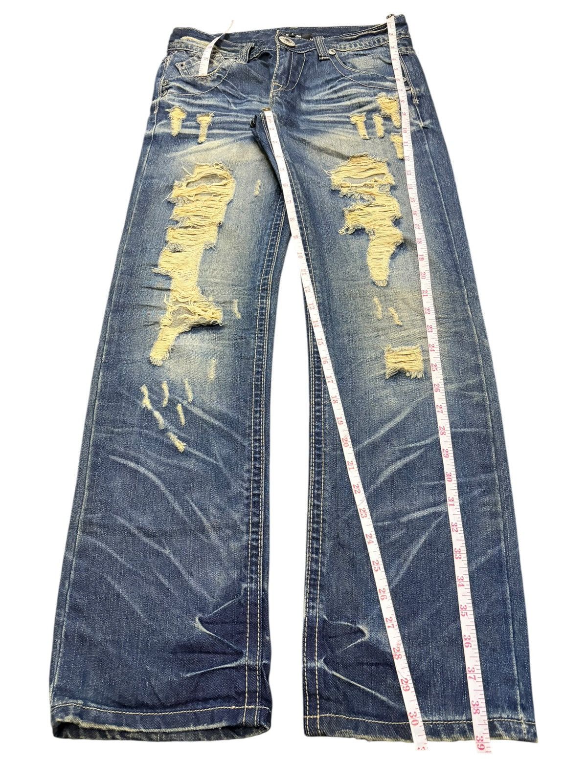 Ksubi Vintage Japanese Brand Rusty Mud Wash Distressed Jeans Size 29" - 7 Thumbnail